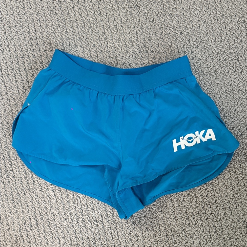 Hoka Women's Teal Athletic Running Shorts